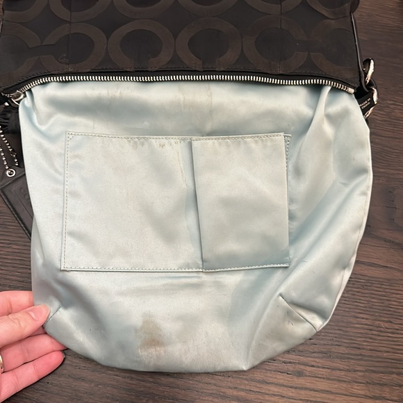 Coach Kristin Op Art Signature Hobo Handbag - Picture 9 of 11